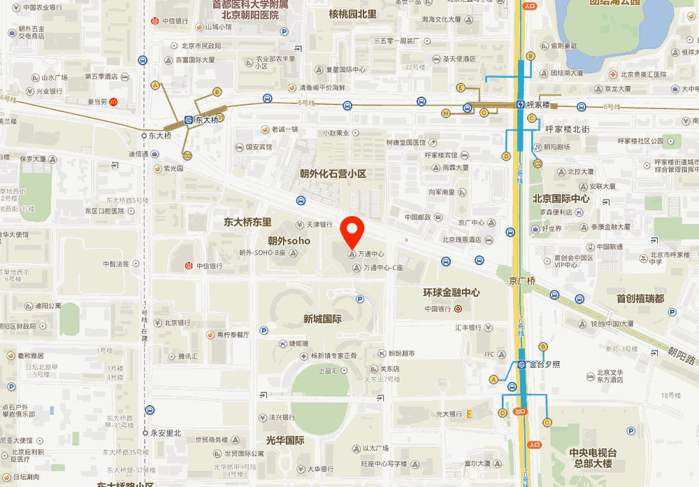 万通中心位置地图